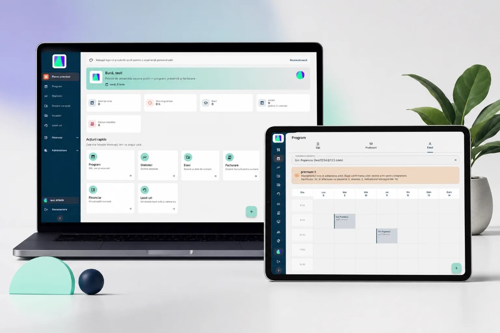 CursFlow on laptop and tablet