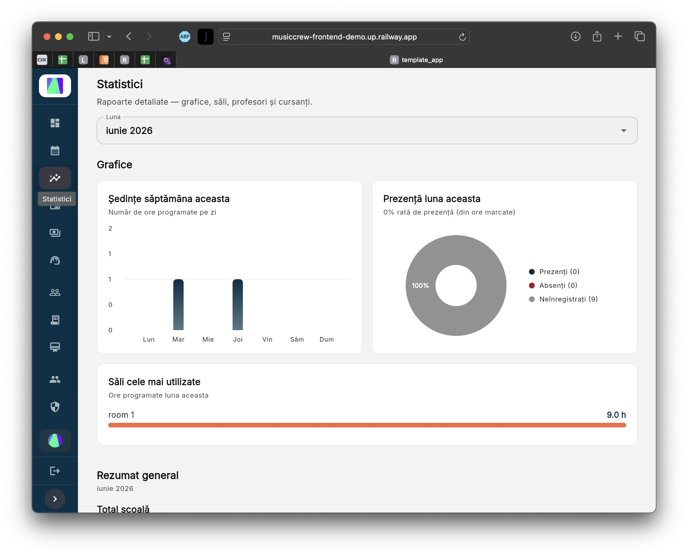 Statistics and reporting in CursFlow