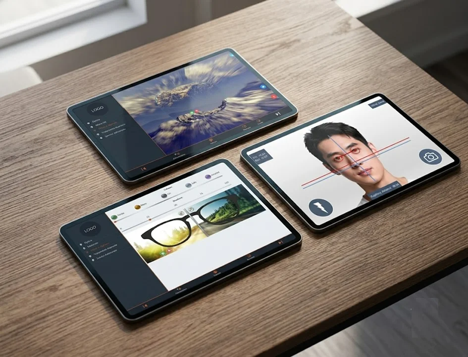 Eye Doctor tablet app in clinic